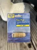 Marpac 7-0824 Brass Pipe Plug 1/2” NPT Garboard Drain Plug for Boats — River City Marine