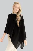 Alashan Cashmere Dress Topper - Ebony