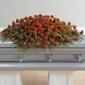 A Life Well Lived Full Casket Spray