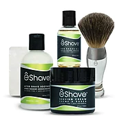 Basic Shaving Solution Verbena Lime With Clear Shaving Brush