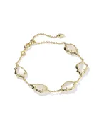 ADRIANA SCALLOP FRAME DELICATE CHAIN BRACELET