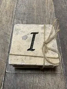 Custom Stone Coasters "I"