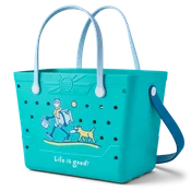 Life is Good Beachcomber Bag Teal Green