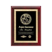 High Gloss Rosewood Piano Finish Plaque