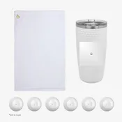 6 Golf Balls/Tumbler/Towel Set