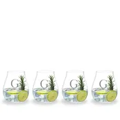 Custom 4 Piece Gin O'Clock Crystal Gin Gift Set by Riedel