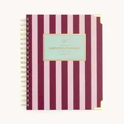 2026-2027 Berry Stripe Spiral Weekly Simplified Planner -
