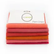 Paint Chips - 5" Squares<BR>Hand Dyed Wool Orange Solid by Sue Spargo