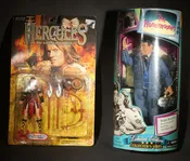 Lot 094 - Pair of Vintage Television Character Action Figures Including Hercules the Legendary Journeys Xena II Warrior Princess and the Honeymooners Ralph Kramden Limited Edition Collector's Series, Both in Original Blister Packaging