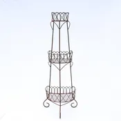 Antique VTG 3-Tiered Iron Garden Shelf Plant Stand Estate Find Nice! Lee Dowdy Antiques
