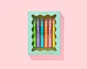 Wax Highlighter Set - Motivational - Asst Clrs - 6 Piece Set