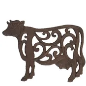 Cast Iron Cow w/Scrolls