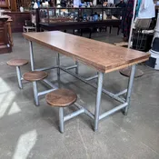 1940s Cafeteria Table — Aurora Mills