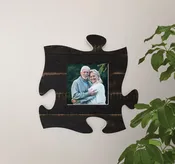 Barnwood Black Puzzle Piece