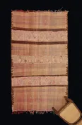 High Atlas Flat Pale Woven Carpet with Saw Tooth Pattern (4' 6" x 8')