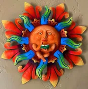 Sun Wall Art - Sun Reading Book Wall Decor, Home Decor, Office Decor, Patio Decor, Garden Decor