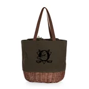 Anaheim Ducks - Coronado Canvas and Willow Basket Tote