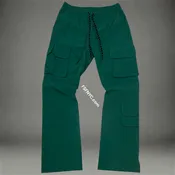 Baruda - Flare Nylon Cargo Pants - H.Green - 404FS