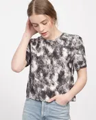 Black & White Silk Top