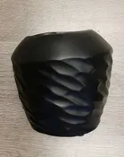 Matte Black Wrapped Design Planter