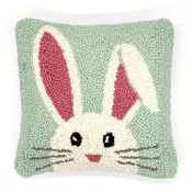 Bunny Hooked Accent Pillow