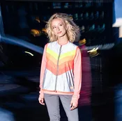 GoFluo Scarlett Body Glower Vest, Flourescent, Water Repellent, Grey Reflective