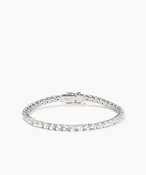 Sterling Silver Handcrafted Lab Grown Sapphire Tennis Bracelet - Jewelry | Mejuri