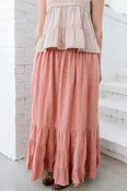 Smocked Ruffled Skirt