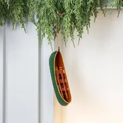Green Canoe Ornament