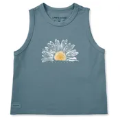 Women's Watercolor Daisy Crusher Boxy Tank