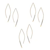 Beaded Crescent Earrings | Wedding Party Set