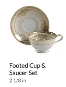 Bancroft Encrusted Cup and Saucer