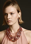 GALAXY Necklace _ Dusty Pink / Palladium — DIANA BROUSSARD