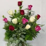 Dozen Premium Mixed Rose Bouquet