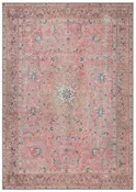 GLN Rugs Camelot - Machine Washable Area Rug - Turkish Pink/Coral Home Rugs
