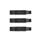 1/4" & 3/16" Flat Screwdriver Bits