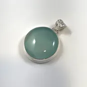 Aqua Chalcedony Pendant