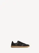 Baskets Balmain Swan en cuir suédé et lisse