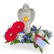 Angel Statue with Solar Cross