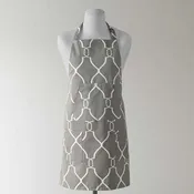 Aiden Grey Geometric Printed Cotton Apron