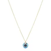 16" Necklace Gold - Reflection Small Charm March