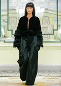 Black Sheared Mink with Sable and Fox Bolero