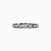 Diamond Beaded Wedding Band in 14K Gold | Bixlers®