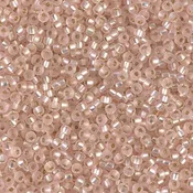 11/0 Matte Silver Lined Light Blush Miyuki Seed Bead 11-23F 10g
