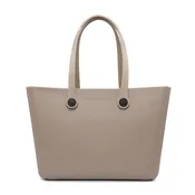 JEN & CO CARRIE EVA TOTE BAG BUTTERCREAM