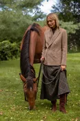 Charlotte Skirt - Hunter Plaid