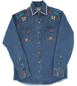 Your Flowers Denim Shirt