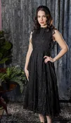 Arabella Gothic Lace Fit and Flare Dress