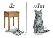 Art and Artist Greeting Card (blank inside) by Shawn Braley Illustration