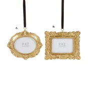 6" Vintage Photo Frame Ornament - Assorted & Sold Separately